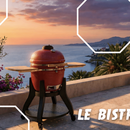 Le Bistrot, barbecue de la marque Kamado - visuel une terrasse méditerranéenne